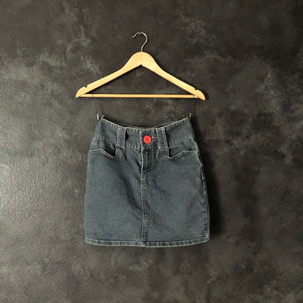 Stretch Denim Skirt